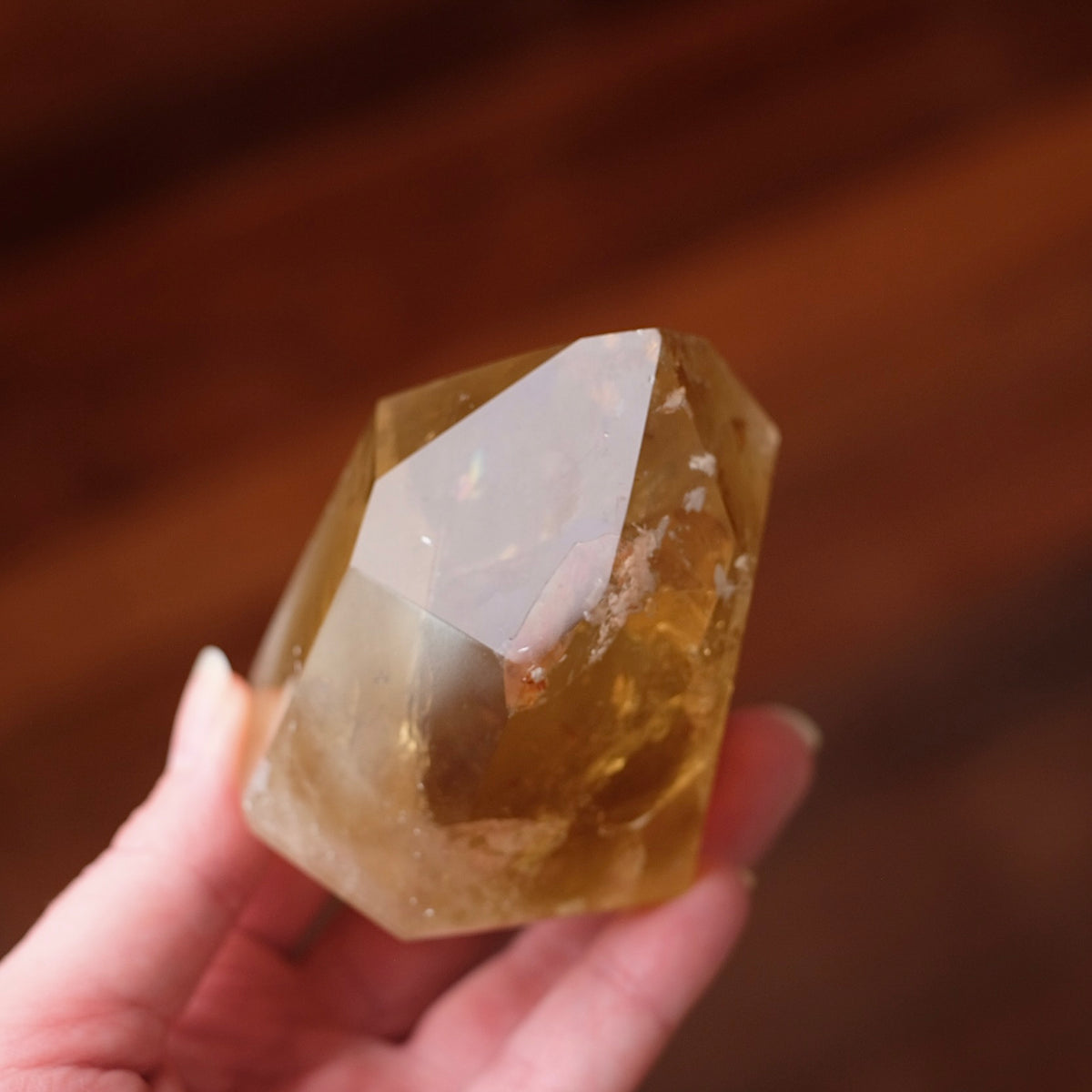 Natural Brazilian Citrine Tower | Honey Citrine Crystal Point
