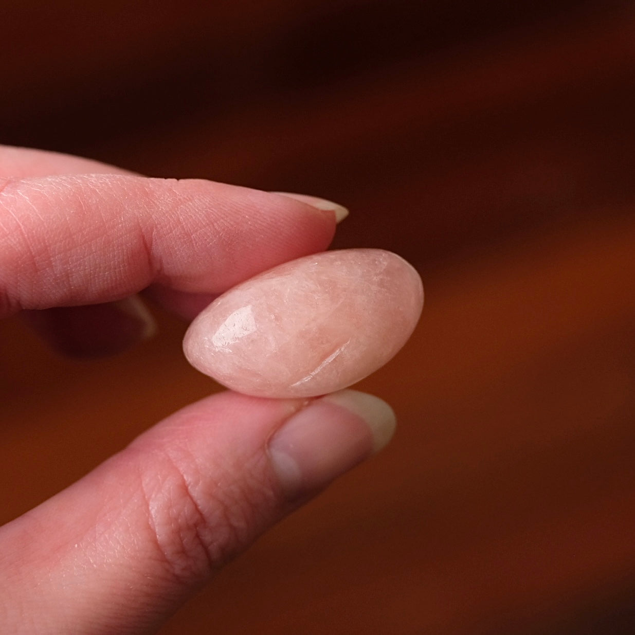 Peach Morganite Pocket Stone | Tumbled Crystal