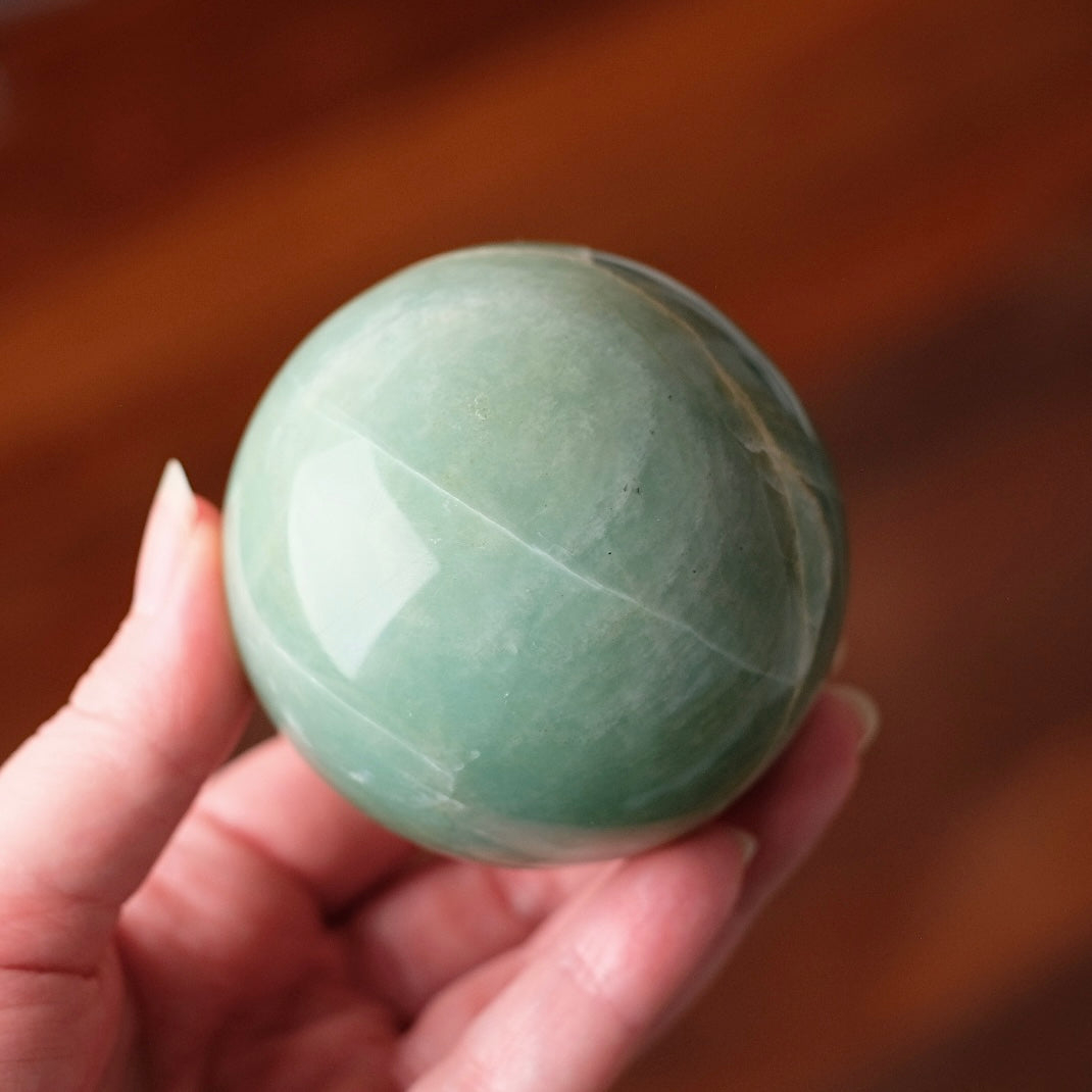 Garnierite Sphere | Green Moonstone Crystal Sphere