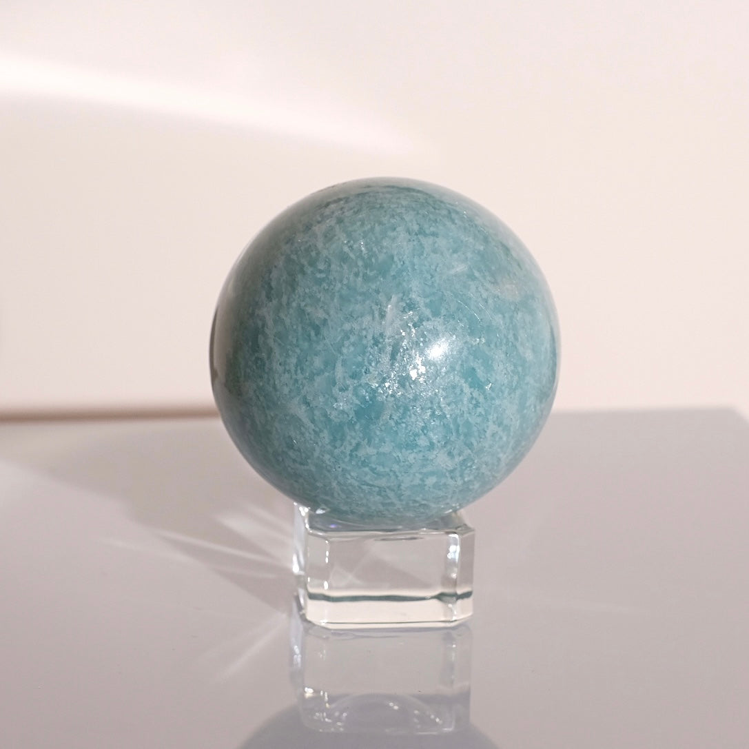 Amazonite Sphere | Blue Amazonite Crystal Sphere