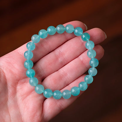 Gel Amazonite Bracelet | Amazonite Crystal Stretch Bracelet