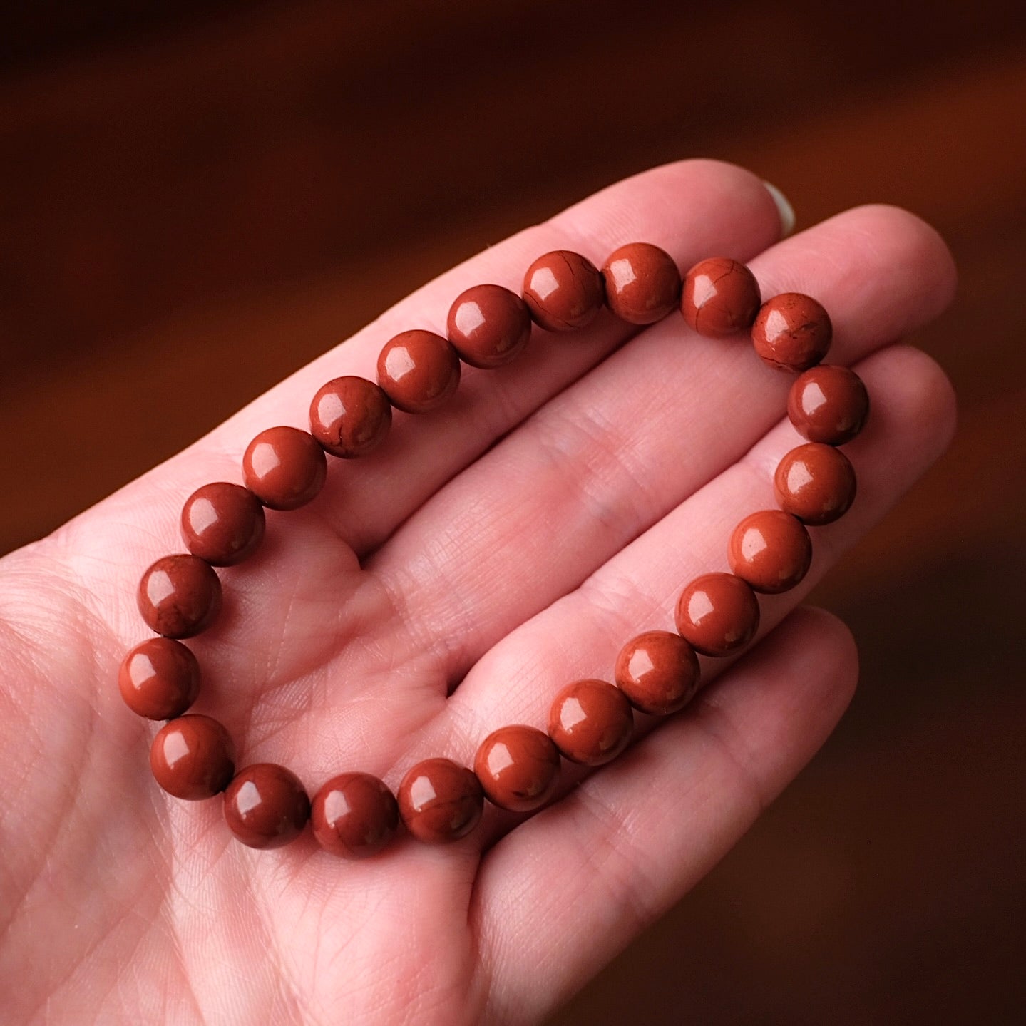Red Jasper Bracelet | Crystal Stretch Bracelet