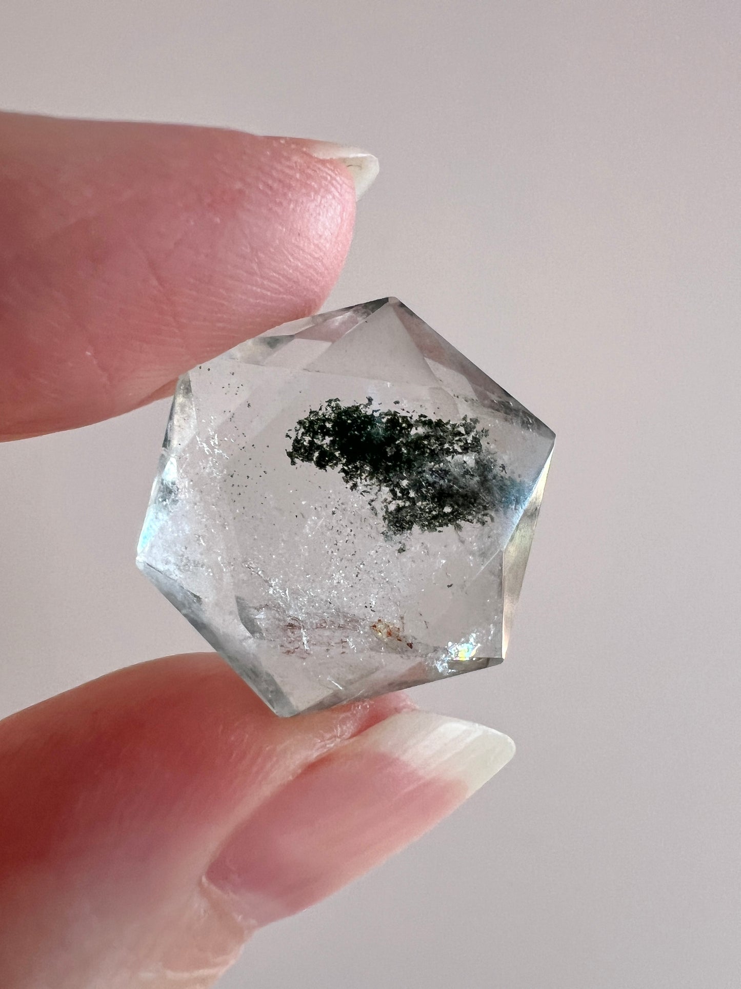 Chlorite Quartz Hexagon | Crystal Jewel | Star of David