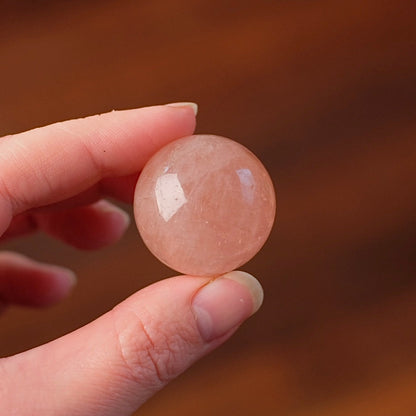 Peach Morganite Sphere | Pink Beryl | Small Crystal Sphere