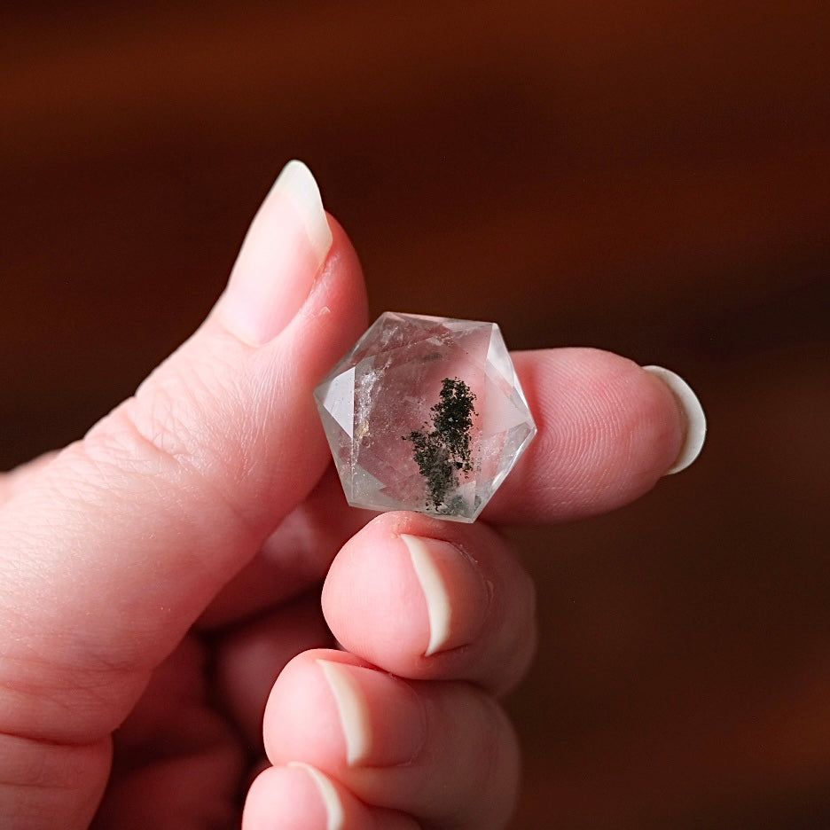 Chlorite Quartz Hexagon | Crystal Jewel | Star of David