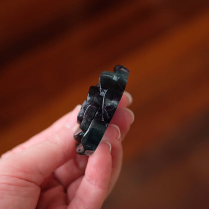 Rainbow Fluorite Flower | Fluorite Crystal Flower Carving