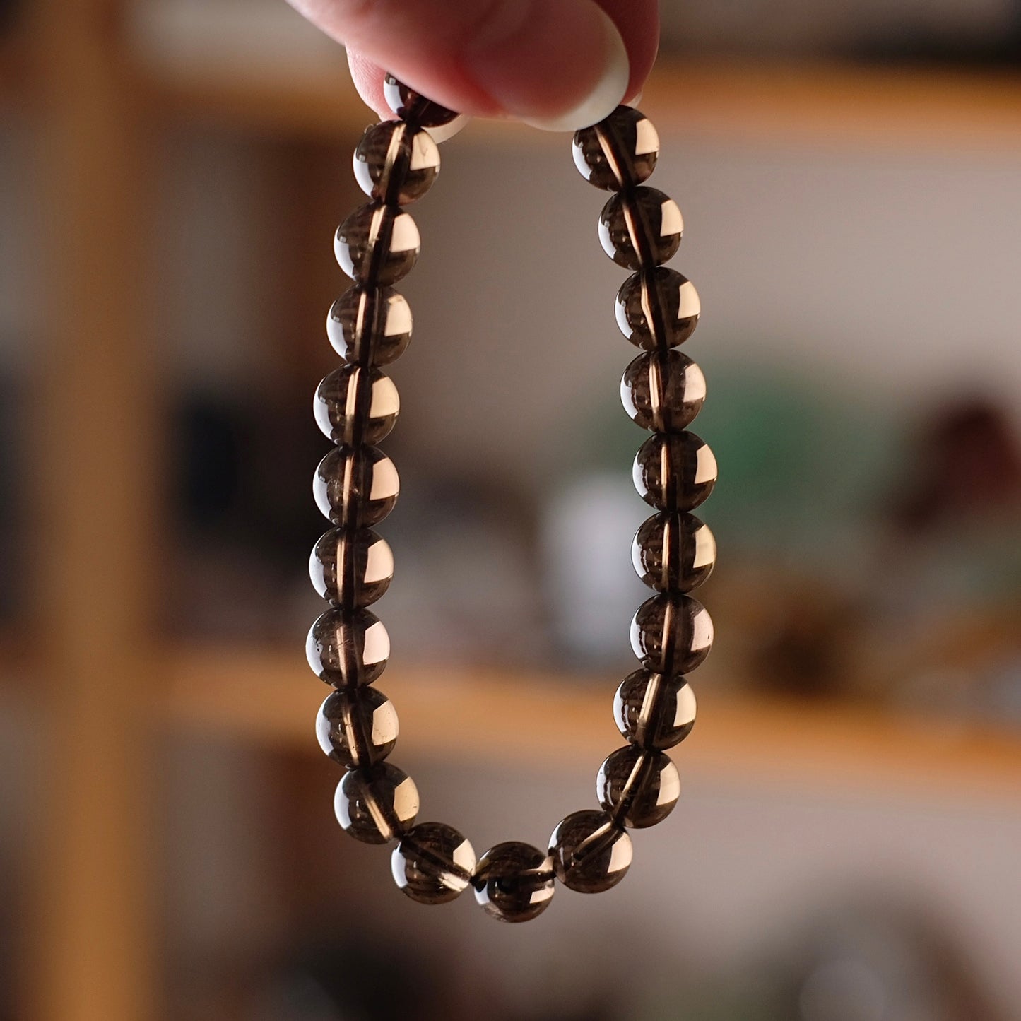 Smokey Quartz Bracelet | Quartz Crystal Bracelet