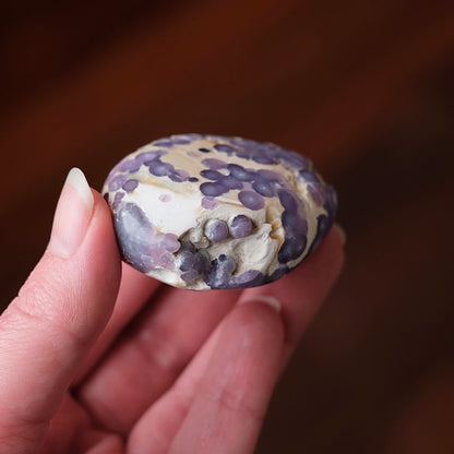 Grape Agate Palm | Grape Agate Crystal Palm Stone