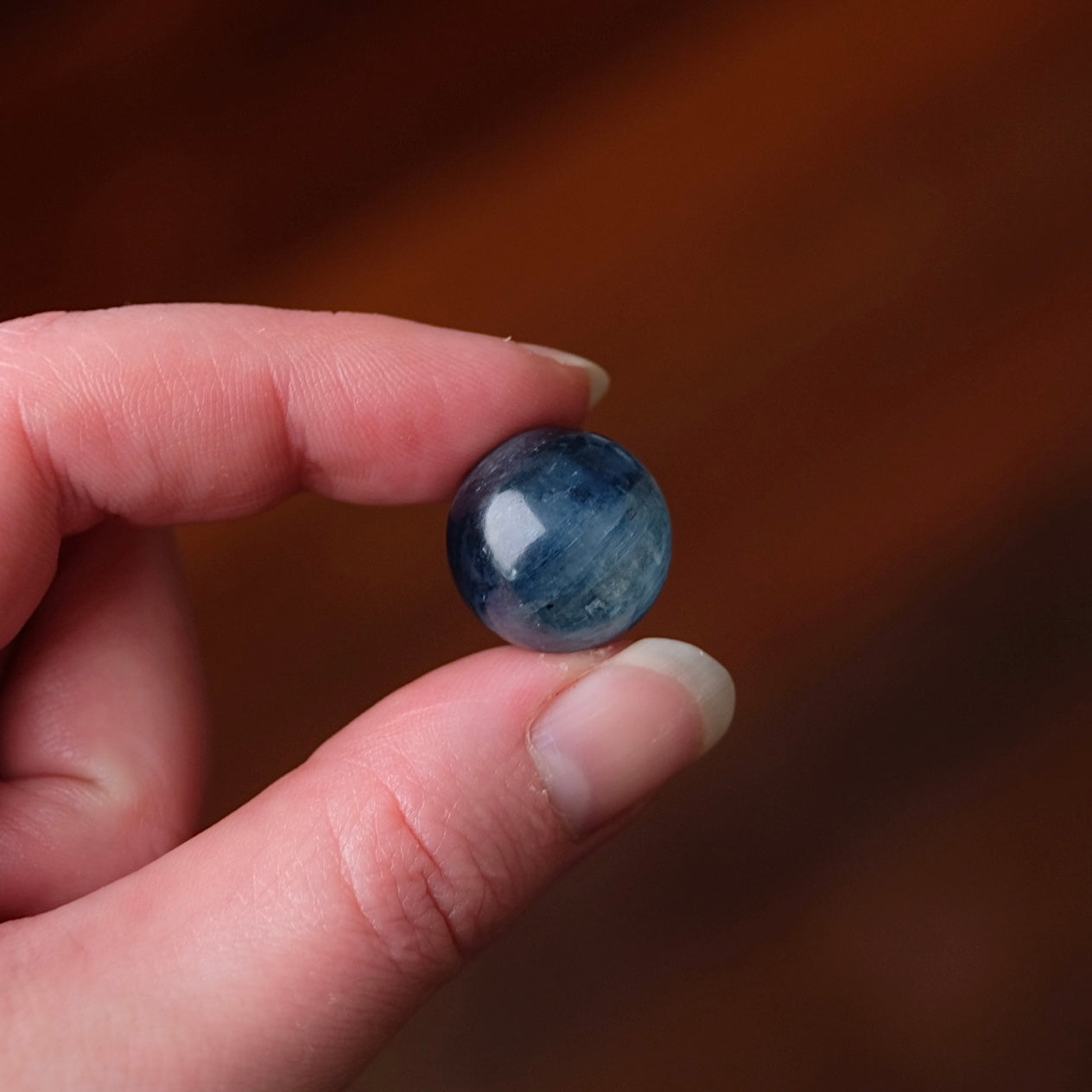 Gem Blue Kyanite Sphere | Mini Kyanite Crystal Sphere