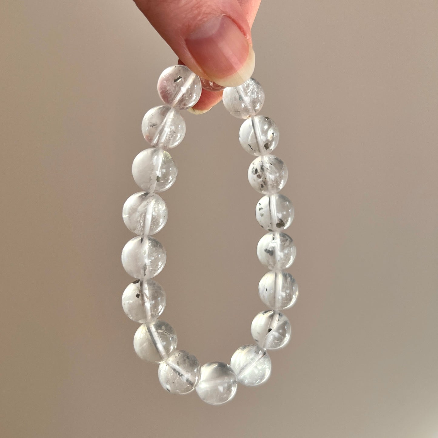 Pyrite in Quartz Bracelet | Quartz Crystal Bracelet