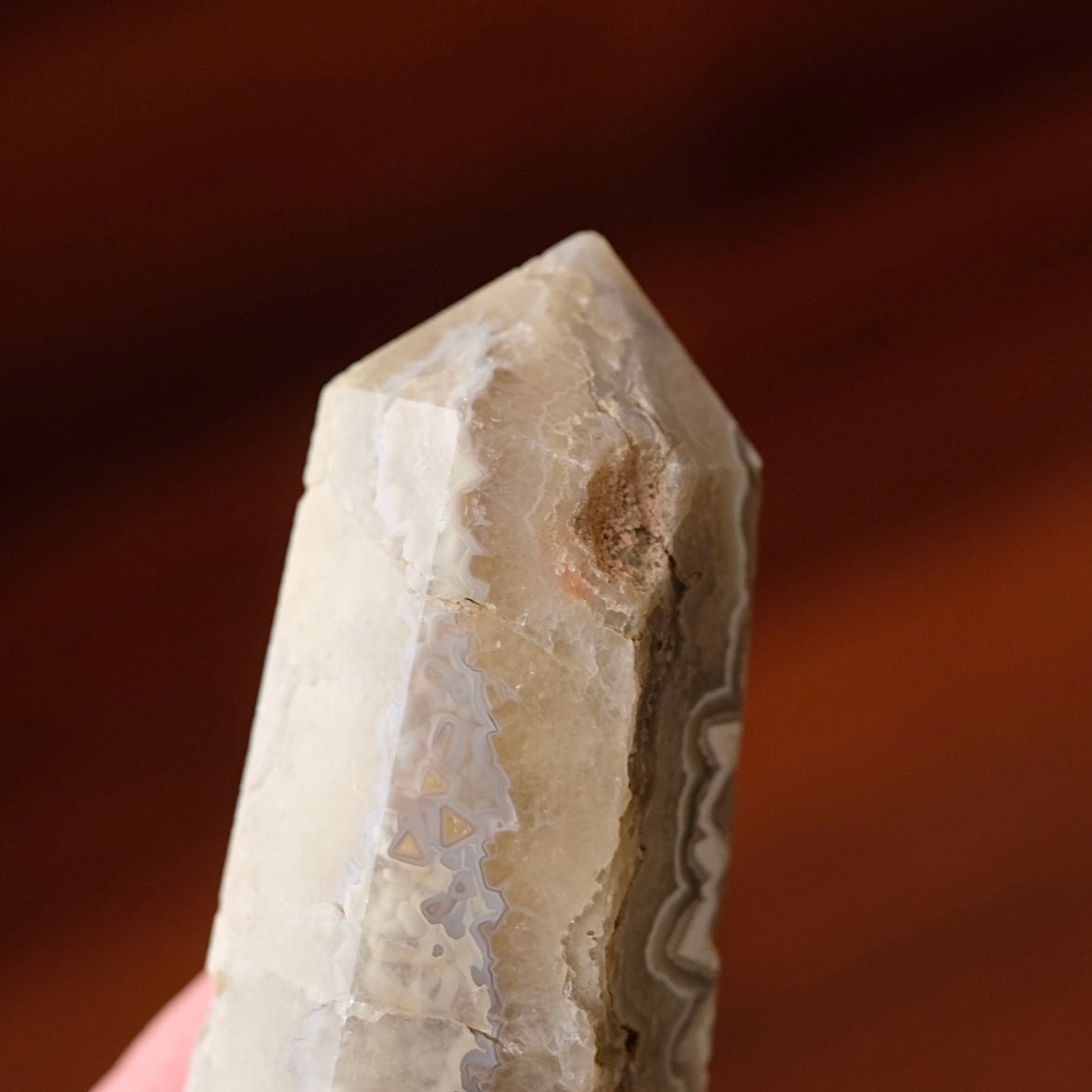 Crazy Lace Agate Tower | Lace Agate Crystal Point