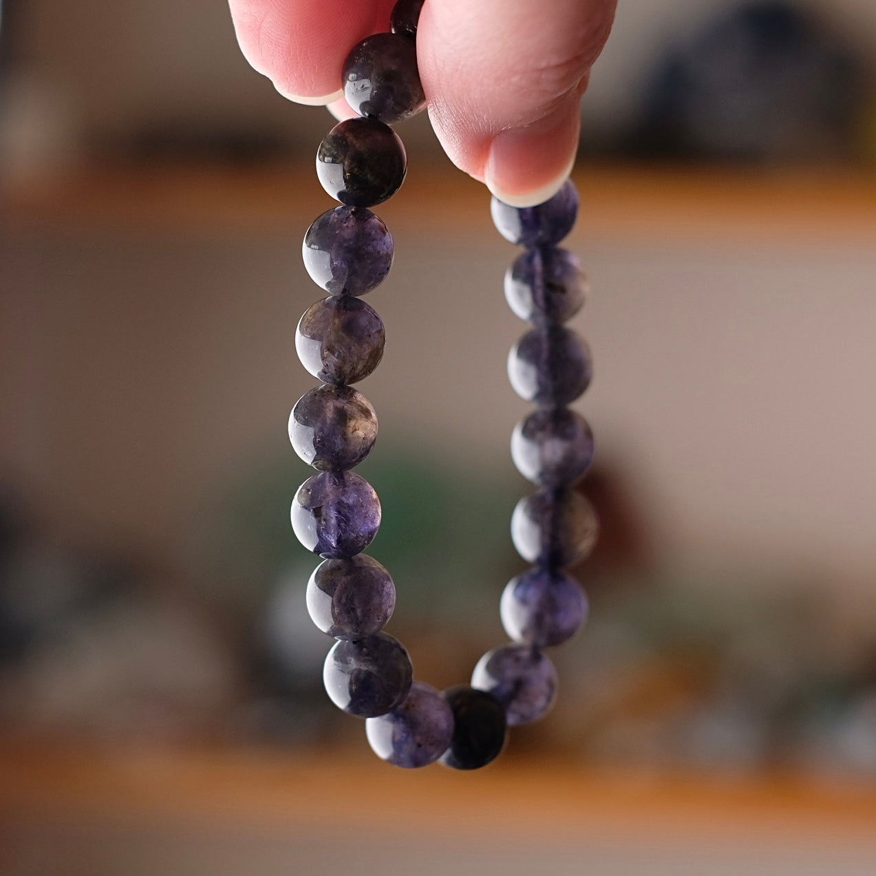 Iolite Bracelet | Gem Iolite Crystal Bracelet