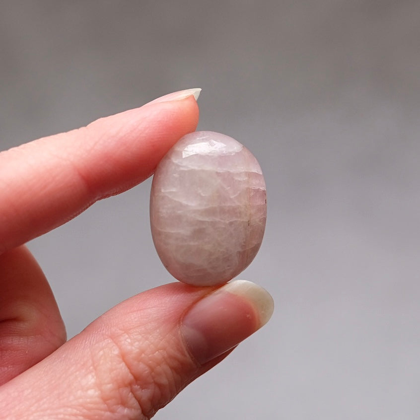 Set of 3 Kunzite Tumbles | Kunzite Tumbled Crystal