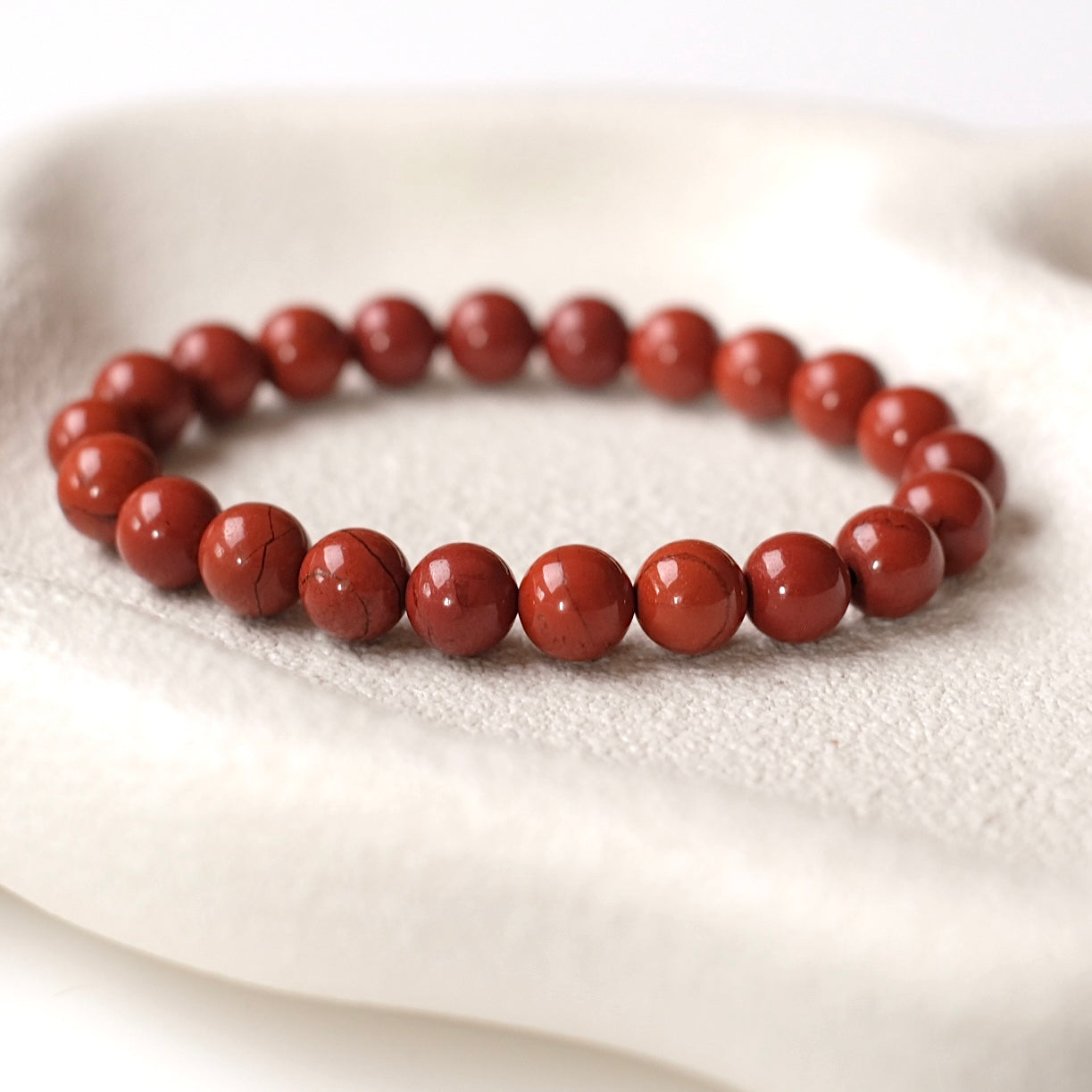 Red Jasper Bracelet | Crystal Stretch Bracelet