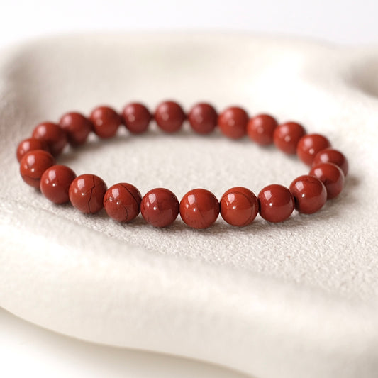 Red Jasper Bracelet | Crystal Stretch Bracelet