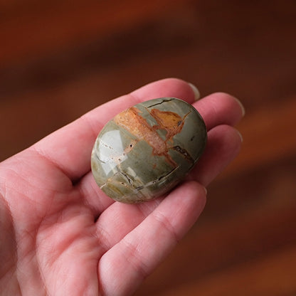 Ibis Jasper Palm | Brecciated Jasper Crystal Palmstone