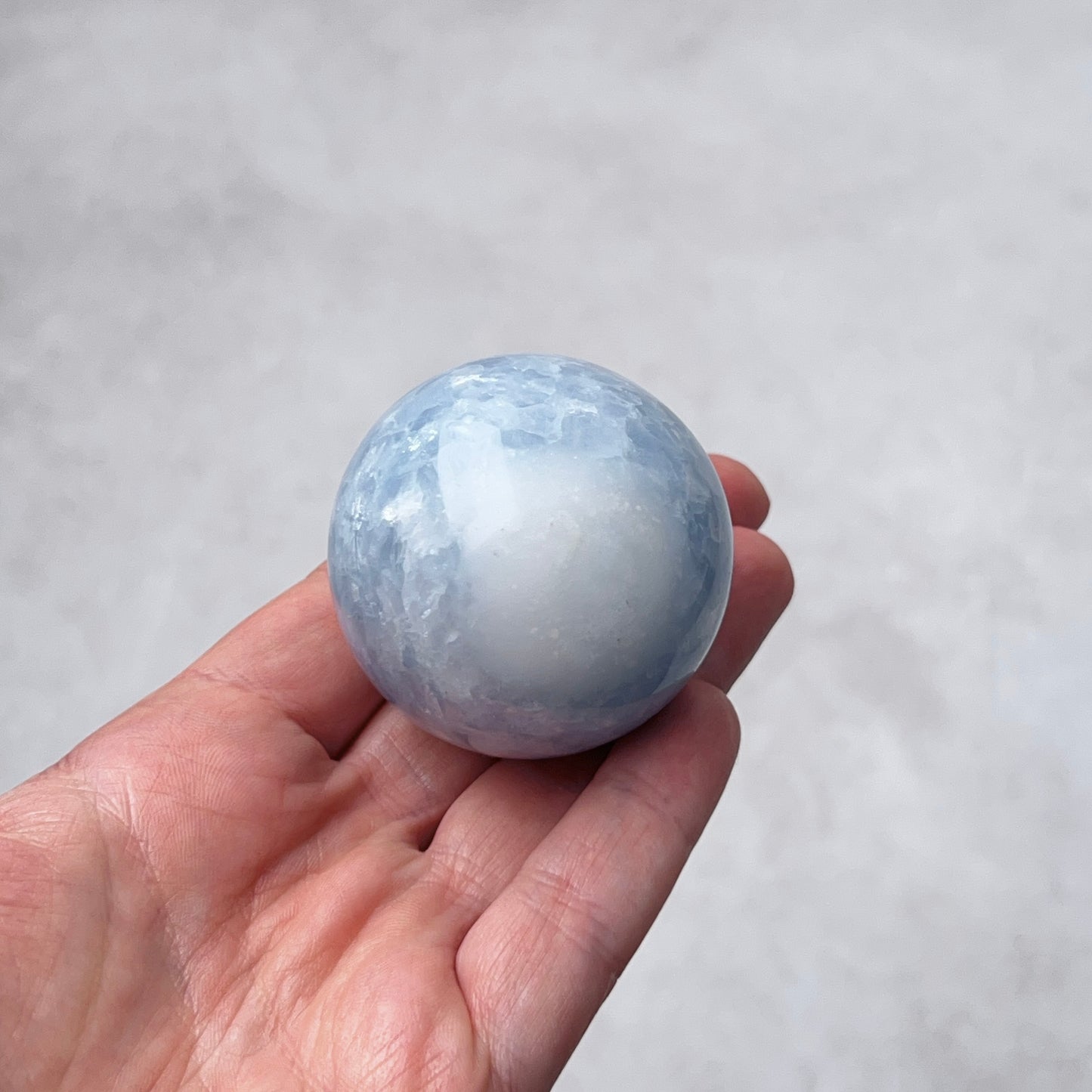 Blue Calcite Sphere | Calcite Crystal Sphere
