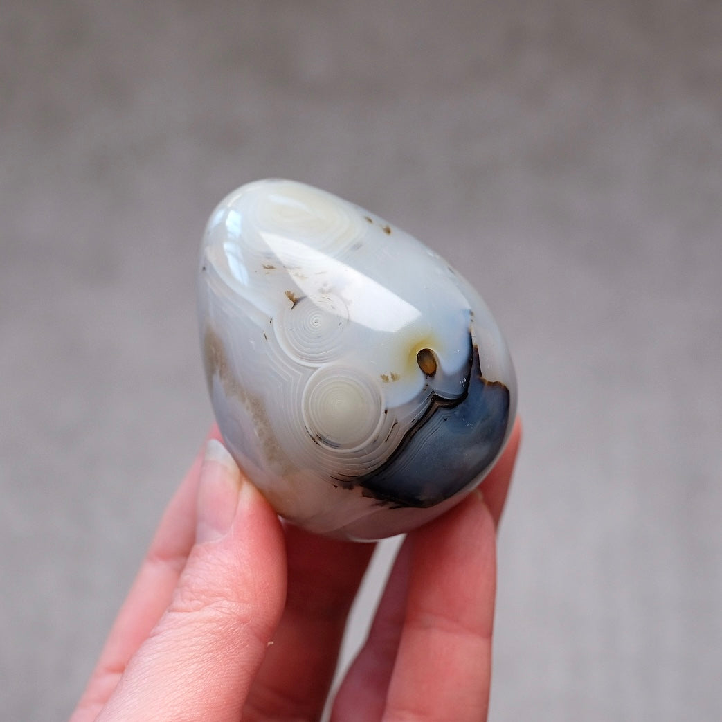Agate Egg | Dendritic Agate Crystal Egg