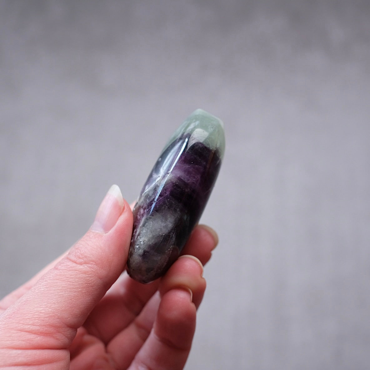 Feather Fluorite Palm | Snowflake Rainbow Fluorite Crystal