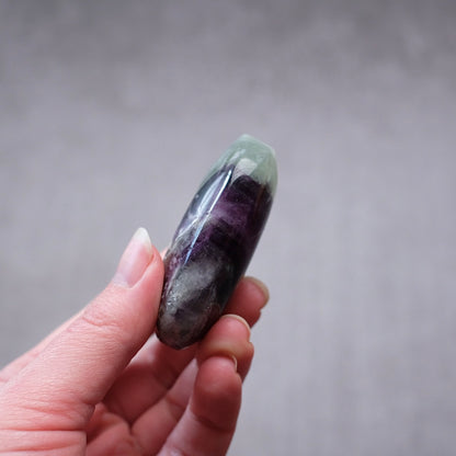 Feather Fluorite Palm | Snowflake Rainbow Fluorite Crystal