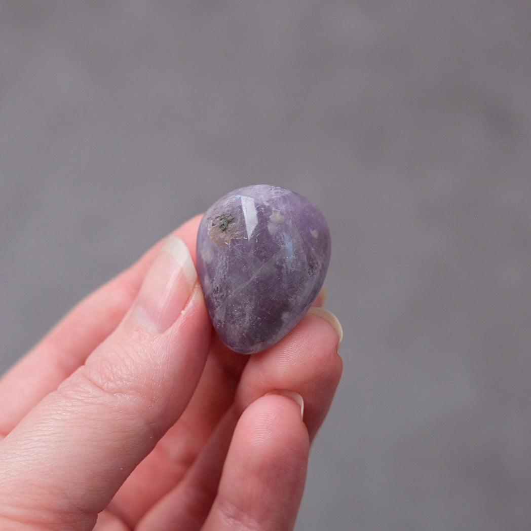 Chevron Amethyst Crystal Tumble | Amethyst Tumbled Stone