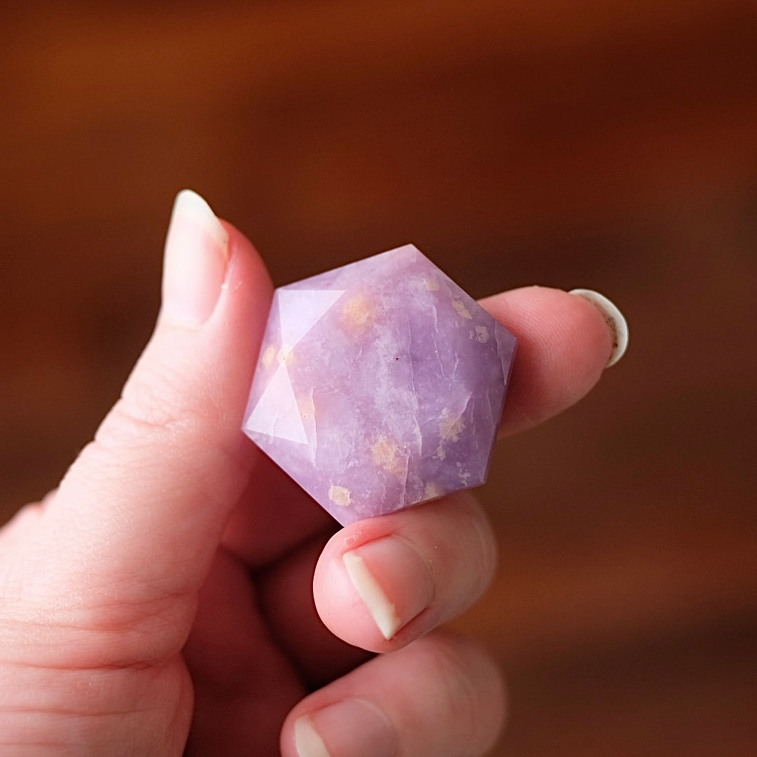 Lepidolite Hexagon | Crystal Jewel | Star of David