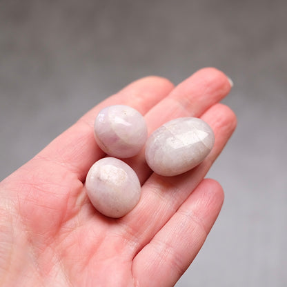 Set of 3 Kunzite Tumbles | Kunzite Tumbled Crystal