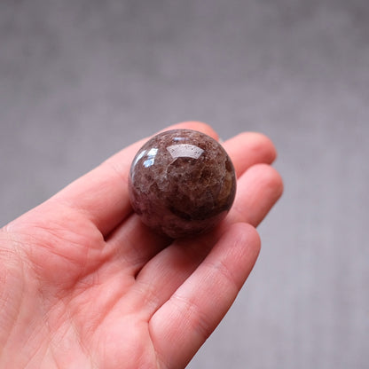 Tanzberry Quartz Crystal Sphere | Red Aventurine Sphere