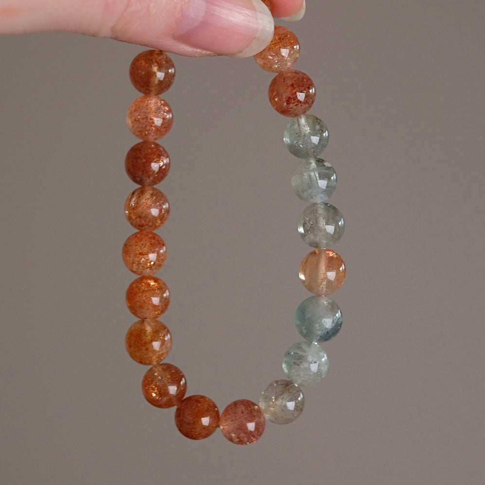 Rare Arusha Sunstone Bracelet | Beryl + Sunstone Crystal Bracelet