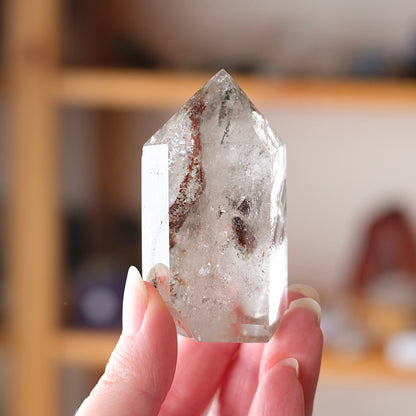 Garden Quartz Point | Lodolite Quartz | Dream Quartz Crystal Tower
