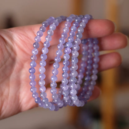 Tanzanite Bracelet | Genuine Tanzanite Crystal Stretch Bracelet