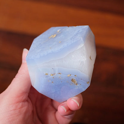 Blue Lace Agate + Quartz Freeform | Blue Lace Agate Crystal