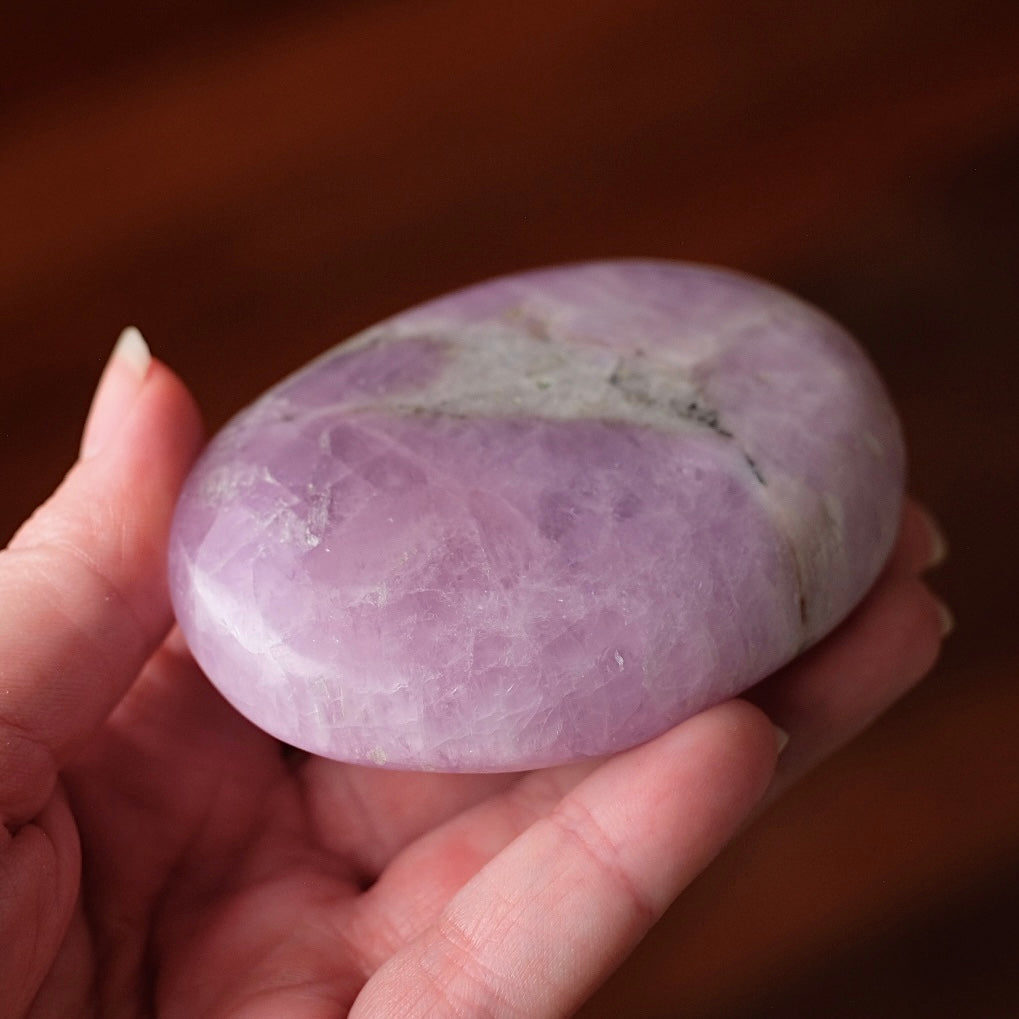 Rare Kunzite Palm | Large Pink Kunzite Crystal Palm