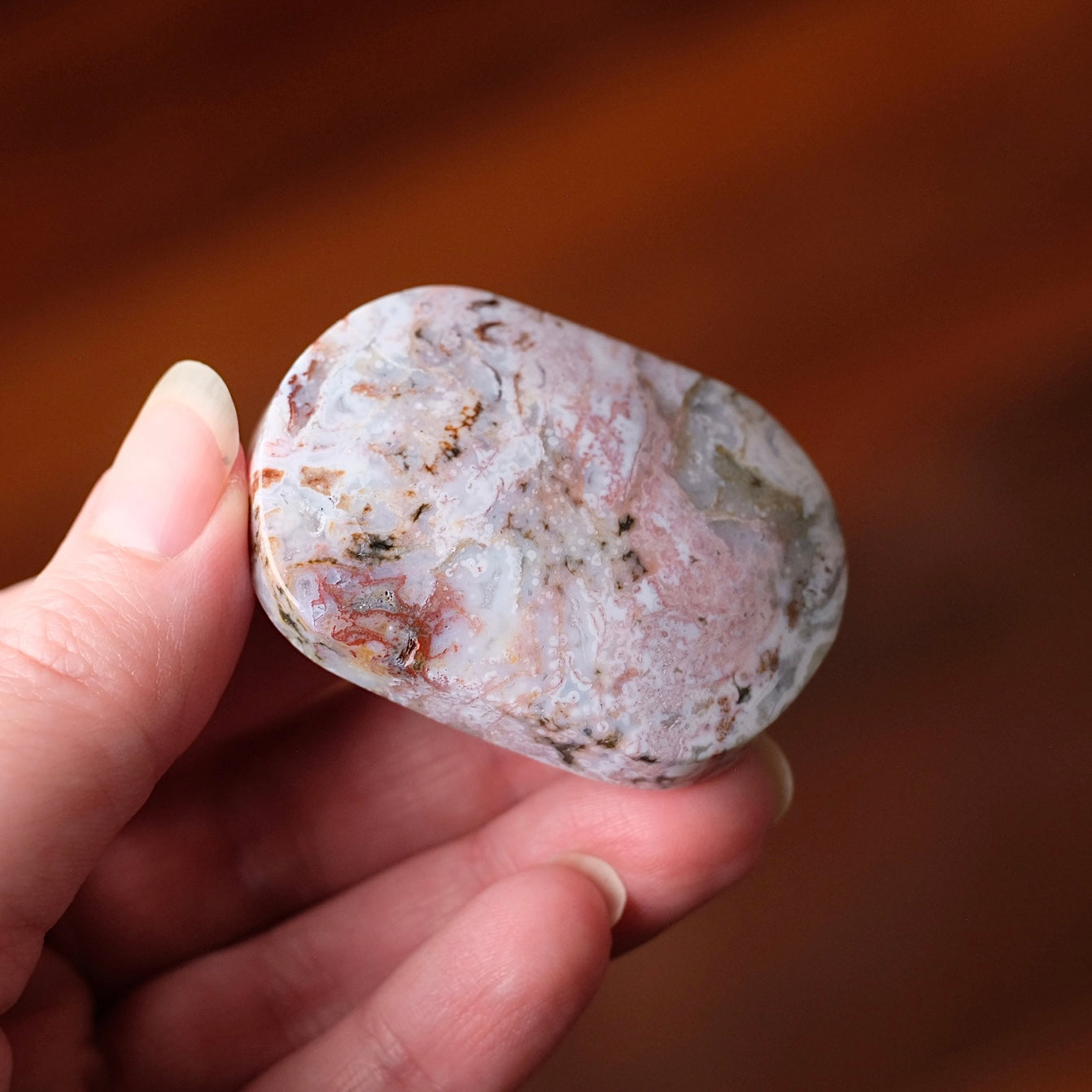 Ocean Jasper Palm | Sea Jasper Crystal Palmstone