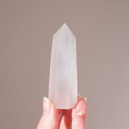 Girasol Quartz Point | Milky Moon Quartz Tower