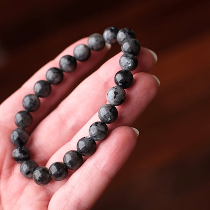 Larvikite Bracelet | Crystal Stretch Bracelet