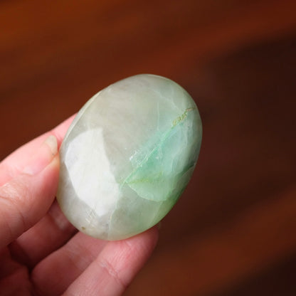Garnierite Palm | Green Moonstone Crystal Palm Stone