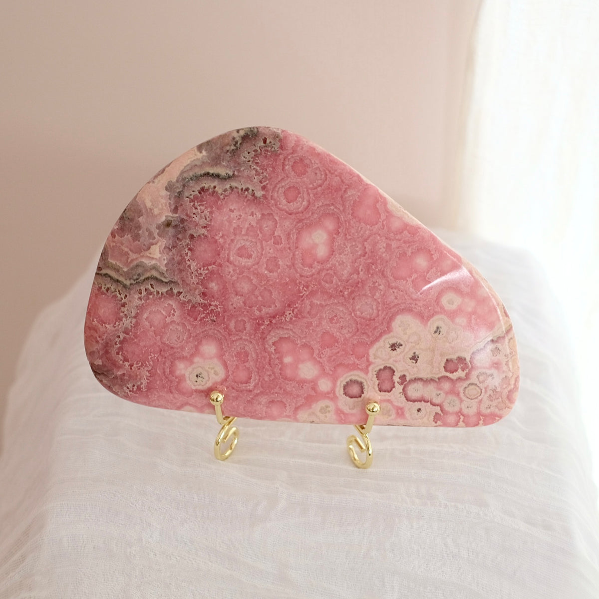 Rhodochrosite Freeform | Polished Rhodochrosite Crystal A