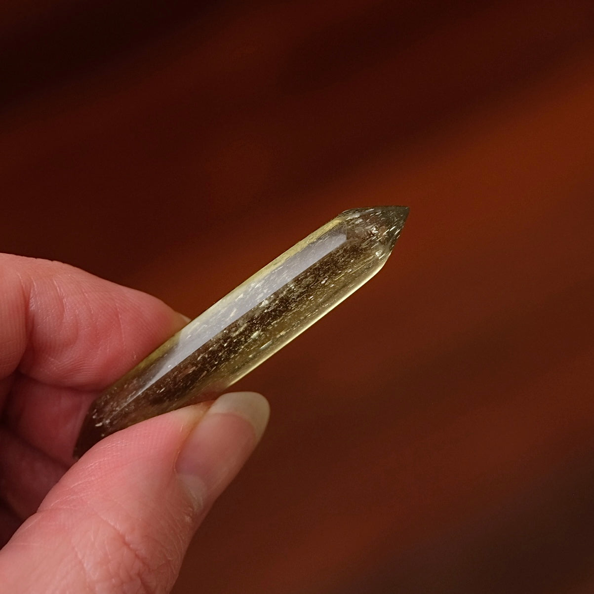 Libyan Desert Glass DT Point | Double Terminated Crystal Point