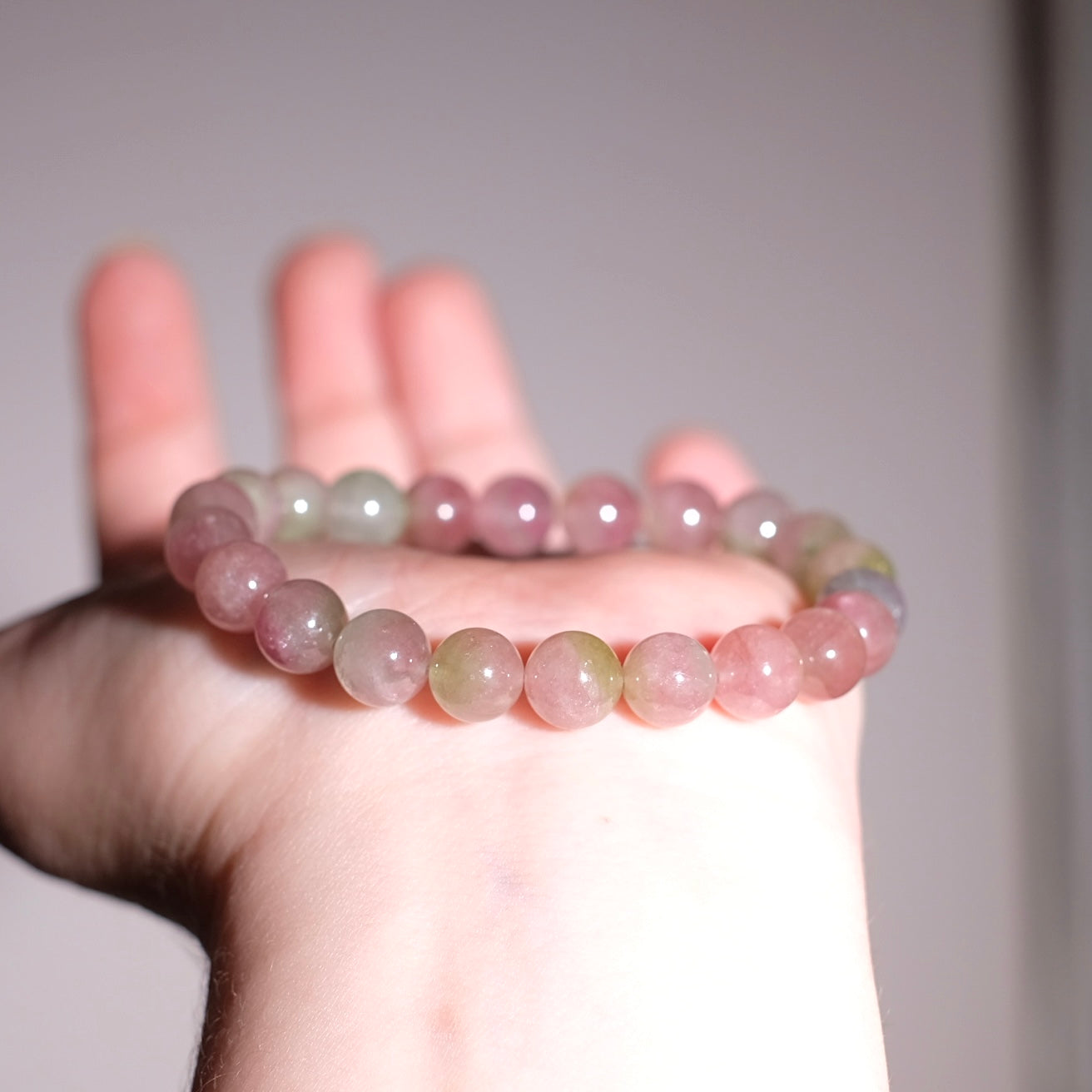 Watermelon Tourmaline Bracelet | Pastel Candy Tourmaline