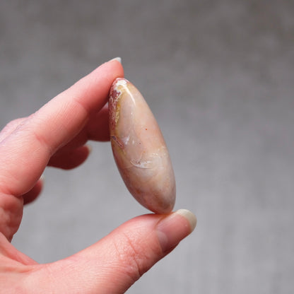 Pink Ocean Jasper Palm | OJ Crystal Pocket Stone