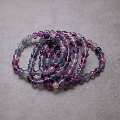 Rainbow Fluorite Bracelet | Crystal Stretch Bracelet