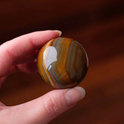 Sardonyx Sphere | Banded Orange Agate Crystal Sphere