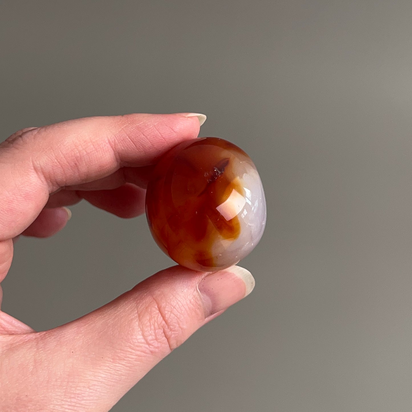 Carnelian Pocket Stone | Orange Carnelian Tumbled Crystal