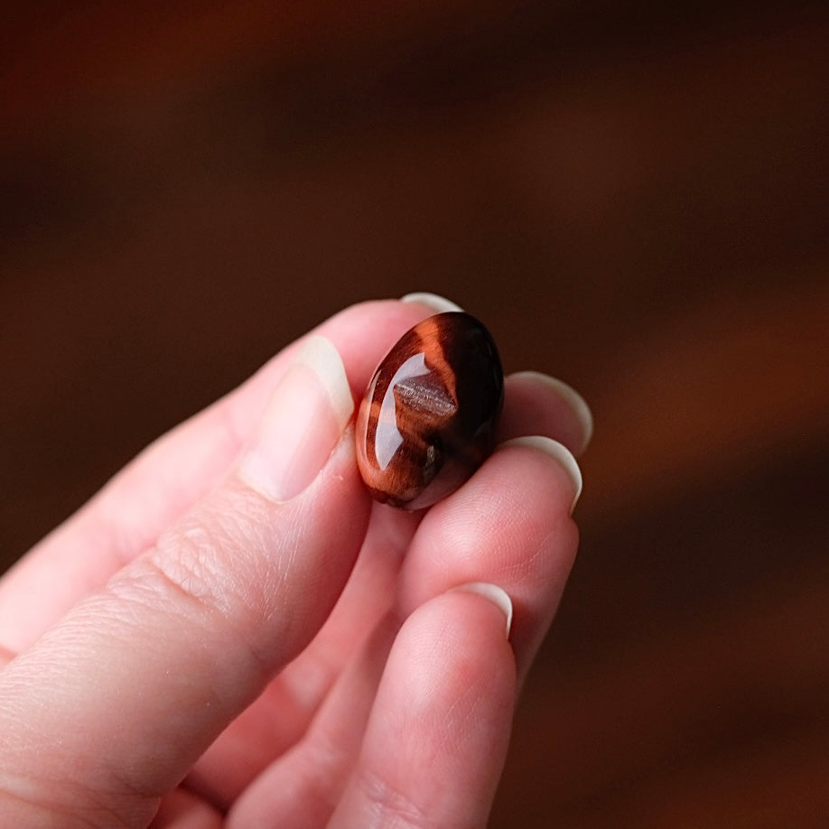 Red Tigers Eye Heart | Mini Tiger Eye Crystal Heart