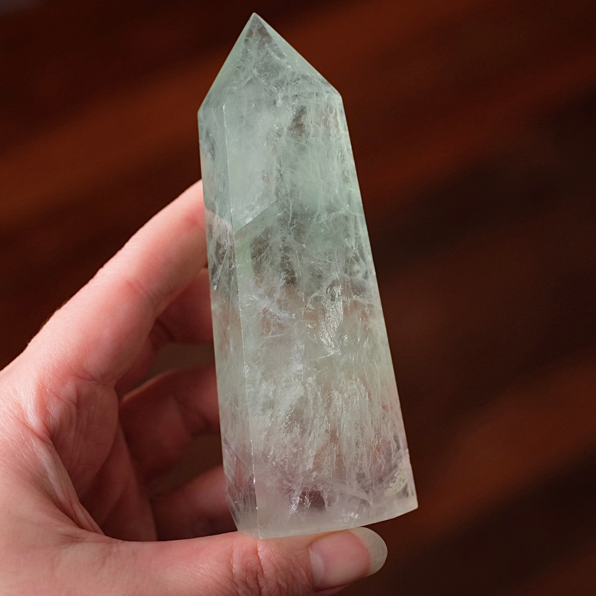 Mint Fluorite Tower | Green Fluorite Crystal Point