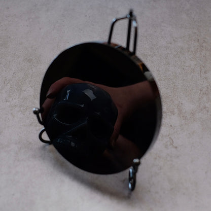Black Obsidian Scrying Mirror | Black Divination Mirror