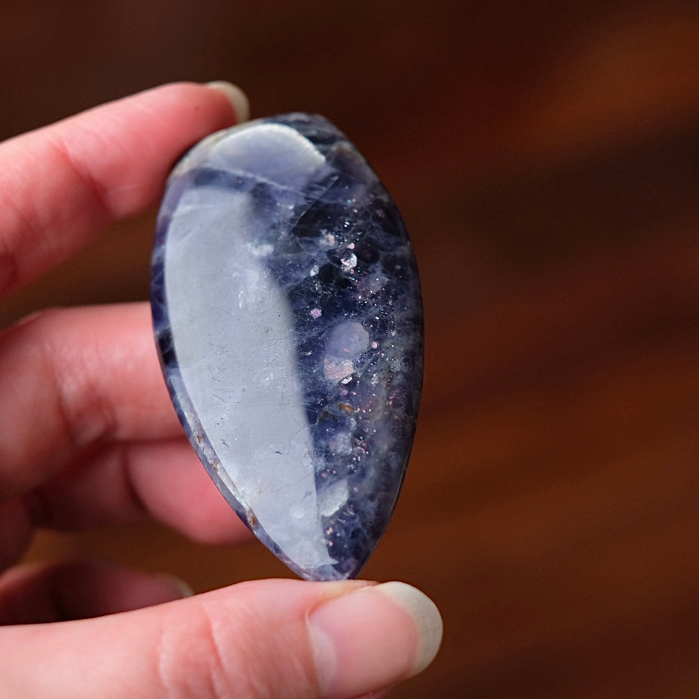 Iolite & Sunstone Freeform | Blood Iolite Crystal Freeform