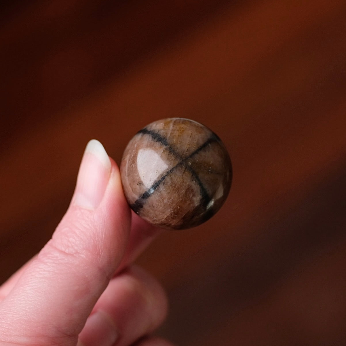 Chiastolite Sphere | Andalusite Crystal Sphere