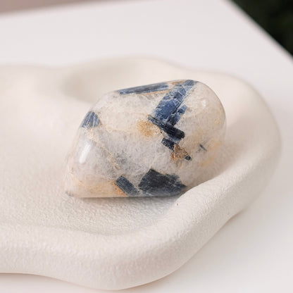 Kyanite in Quartz Freeform | Polished Blue Kyanite